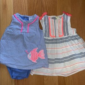 Baby girl dress and romper